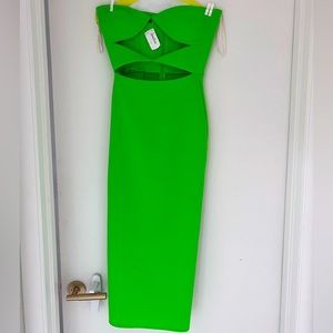 Alex Perry size 2 Neon Green Cut out dress